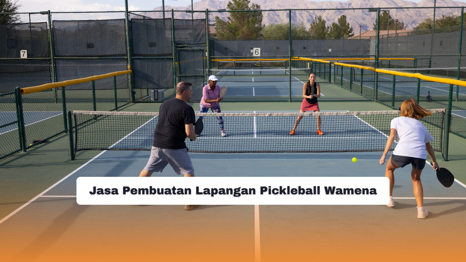 Jasa Pembuatan Lapangan Pickleball Wamena
