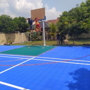 Pengerjaan Lapangan Basket