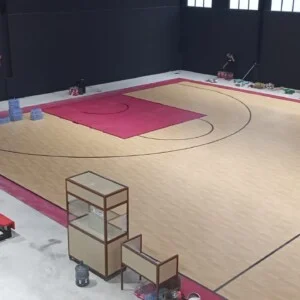 Pengerjaan Lapangan Basket
