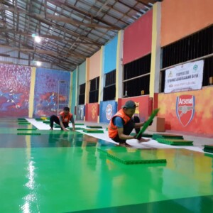 Pengerjaan Lapangan Futsal