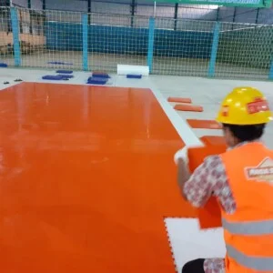 Pengerjaan Lapangan Futsal