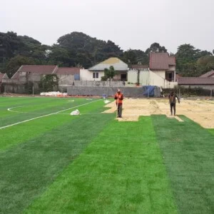 Pengerjaan Lapangan Mini Soccer