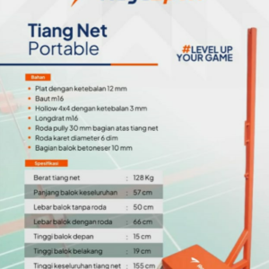 Tiang Net Badminton Portable