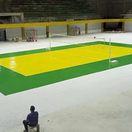Pengerjaan Lapangan Voli